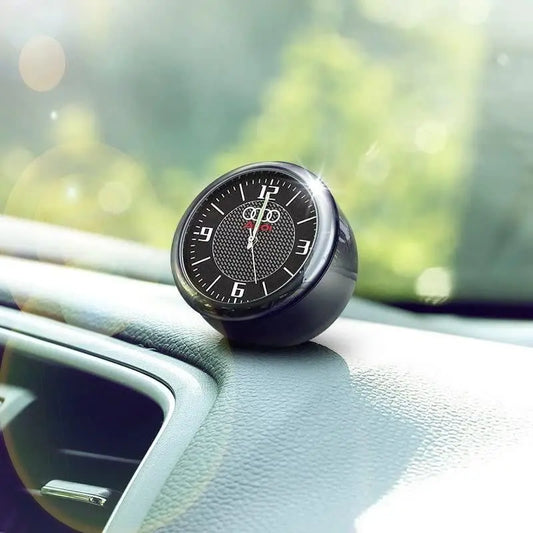 TimeRide™ Analog Car Mini Quartz Clock With Brand Logo