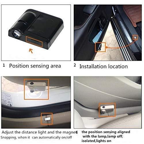 Autobeam Wireless Car Puddle Projector Lights (Pack of 2)