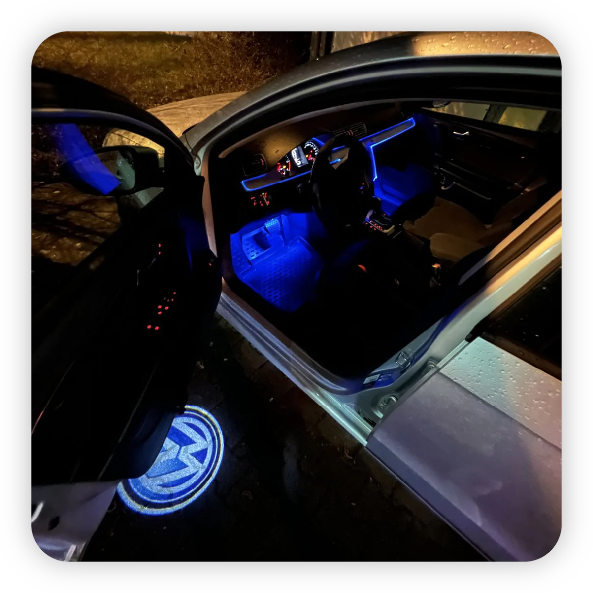 Autobeam Wireless Car Puddle Projector Lights (Pack of 2)